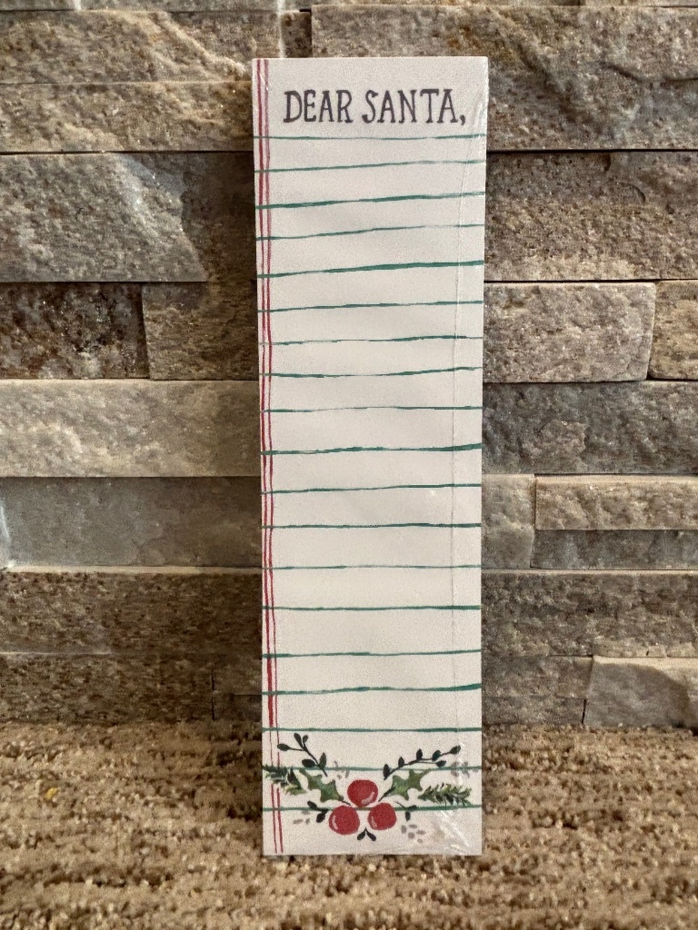“Dear Santa” Notepad By Primitives By Kathy